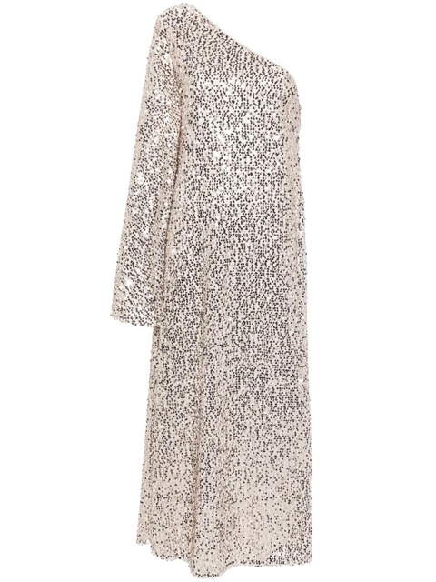 ROTATE BIRGER CHRISTENSEN sequin embellished one-shoulder dress - Neutrals - zdjęcie produktu nr 1