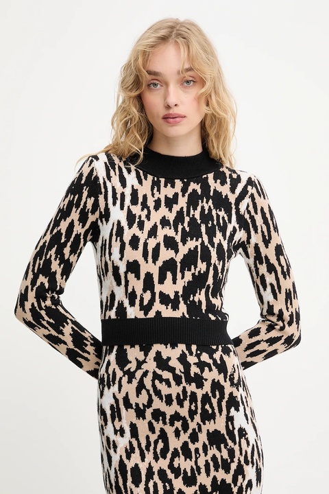 Answear.LAB sweter i spódnica damski kolor beżowy - zdjęcie produktu nr 1