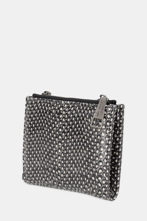 Kurt Geiger London portfel skórzany MINI PURSE KENSINGTON damski kolor czarny 4198701189 - zdjęcie produktu nr 2