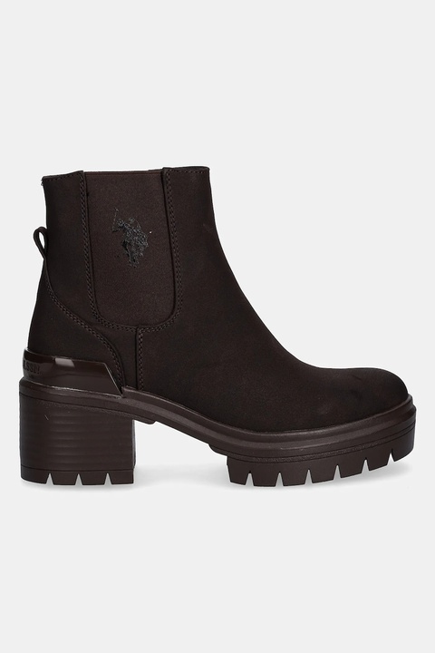 U.S. Polo Assn. sztyblety HALEY009A damskie kolor brązowy na słupku HALEY009W/EH1 - zdjęcie produktu nr 2