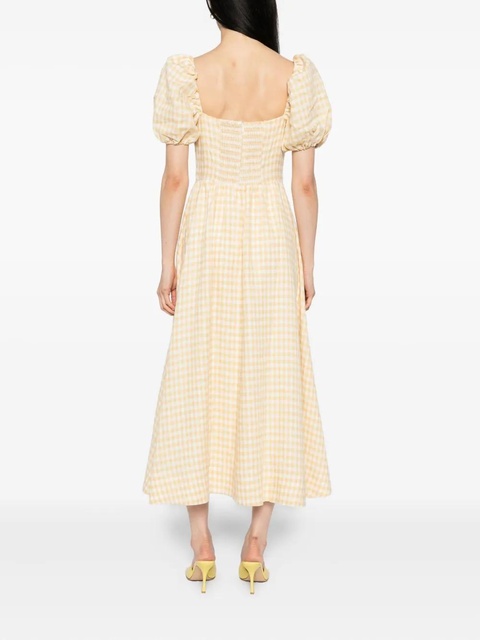 Reformation Marella linen dress - Yellow - zdjęcie produktu nr 1