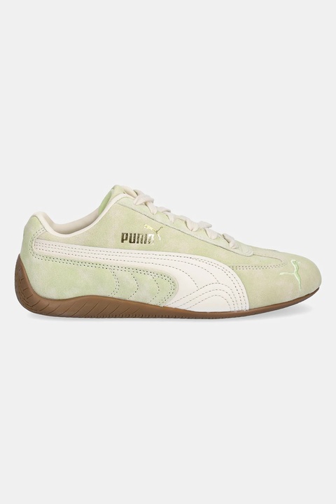 Puma sneakersy zamszowe Speedcat Faded damskie kolor zielony 403688 - zdjęcie produktu nr 2