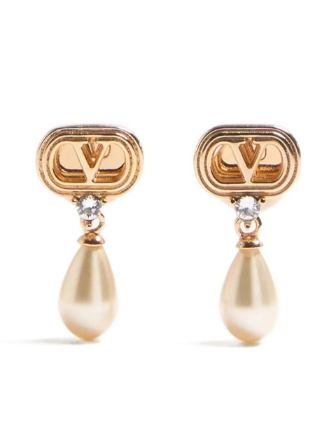 Valentino Garavani Ovalette drop earrings - Gold - zdjęcie produktu nr 2