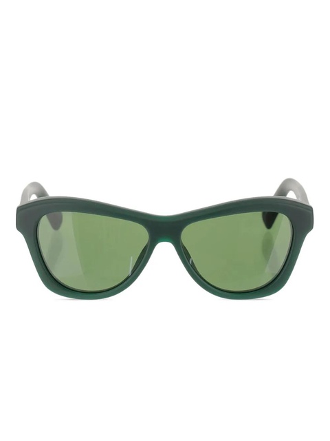Jacquemus geometric-frame sunglasses - Green - zdjęcie produktu nr 1