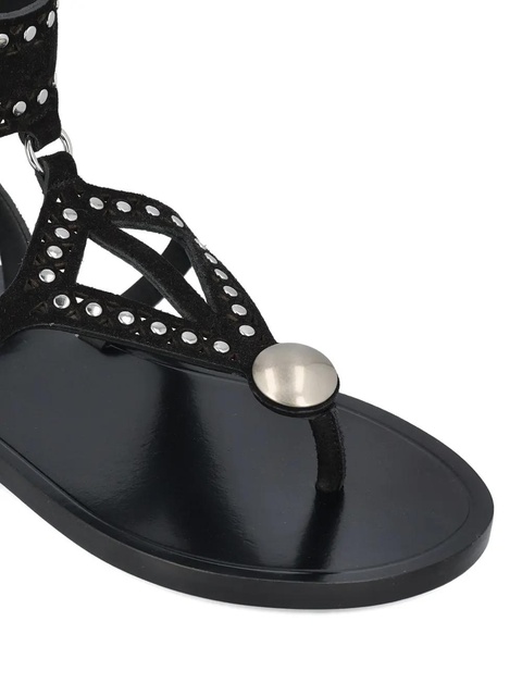 ISABEL MARANT Edil studded leather sandals - Black - zdjęcie produktu nr 2