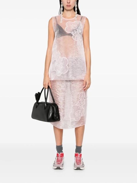 Cecilie Bahnsen floral-embellished sleeveless top - Pink - zdjęcie produktu nr 1