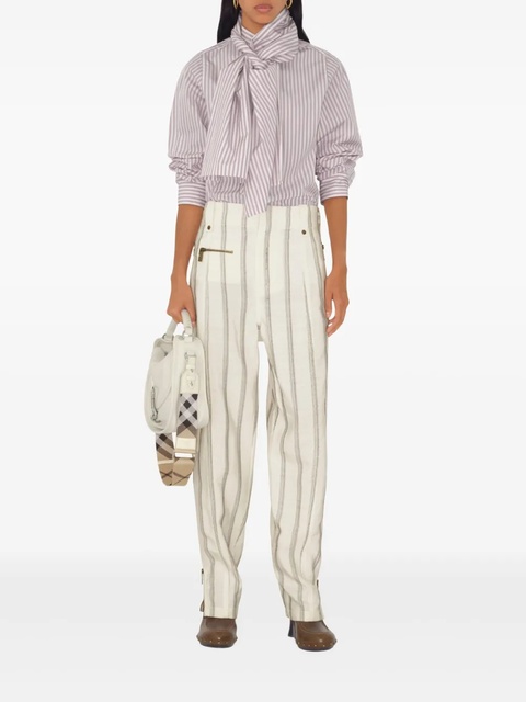 Burberry zipped tailored trousers - Neutrals - zdjęcie produktu nr 1