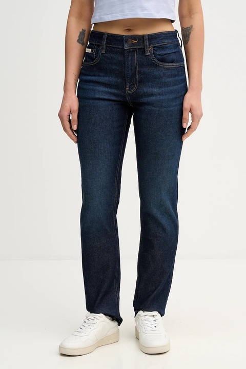 Calvin Klein Jeans jeansy damskie kolor granatowy LV147D781G - zdjęcie produktu nr 1