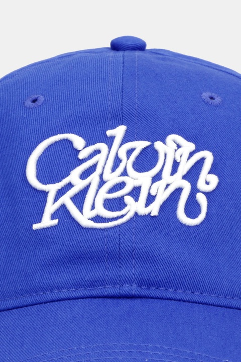 Calvin Klein czapka z daszkiem bawełniana kolor niebieski LV04F5032G - zdjęcie produktu nr 2