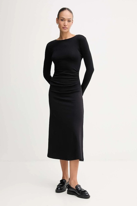 Pepe Jeans sukienka kolor czarny maxi rozkloszowana PL9537717 - zdjęcie produktu nr 1
