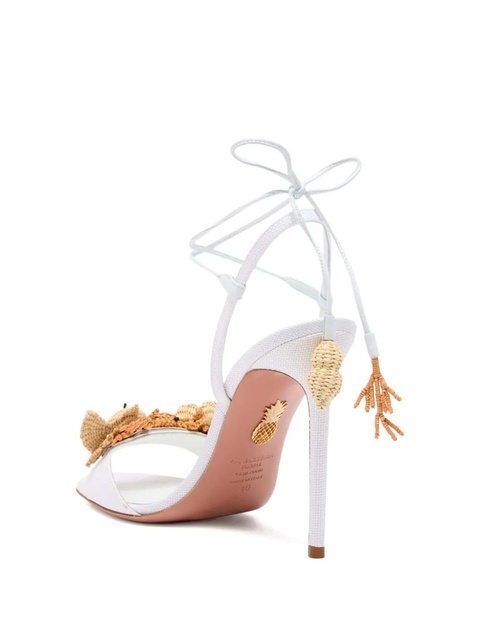 Aquazzura 105mm Marea sandals - WHITE - zdjęcie produktu nr 2