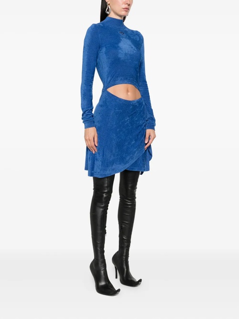 Diesel mock-neck tie-front dress - Blue - zdjęcie produktu nr 1