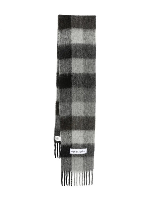 Acne Studios checked scarf - Grey - zdjęcie produktu nr 1
