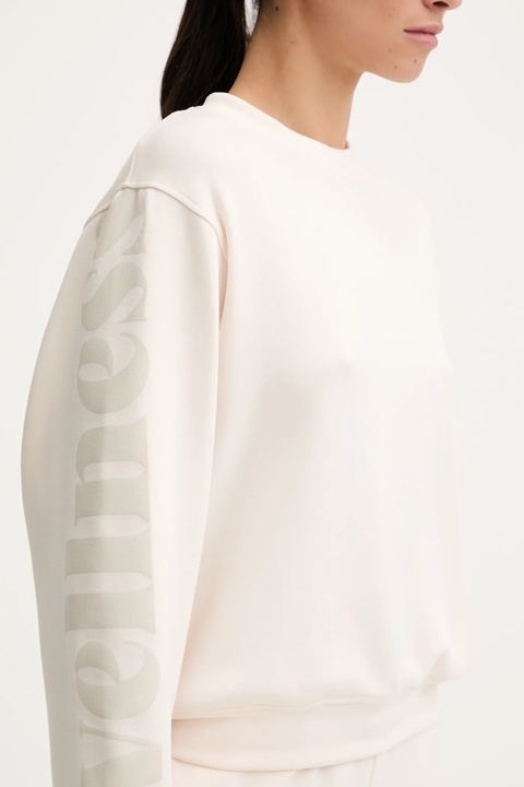 Banana Moon bluza Welljoy damska kolor bordowy z nadrukiem LIV.WELLJOY - zdjęcie produktu nr 2