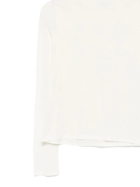 Max Mara long-sleeve silk T-shirt - White - zdjęcie produktu nr 1