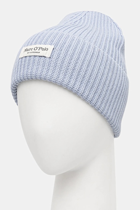 Marc O'Polo czapka kolor niebieski 600605901141 - zdjęcie produktu nr 2