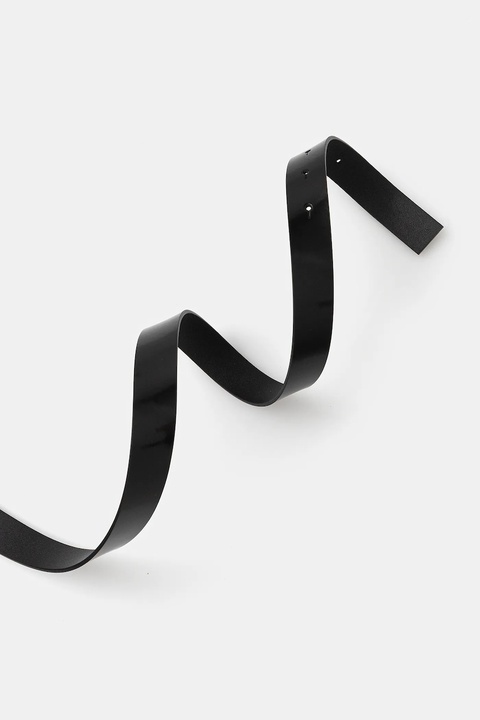 Trussardi pasek skórzany damski kolor czarny B351B000003N - zdjęcie produktu nr 2