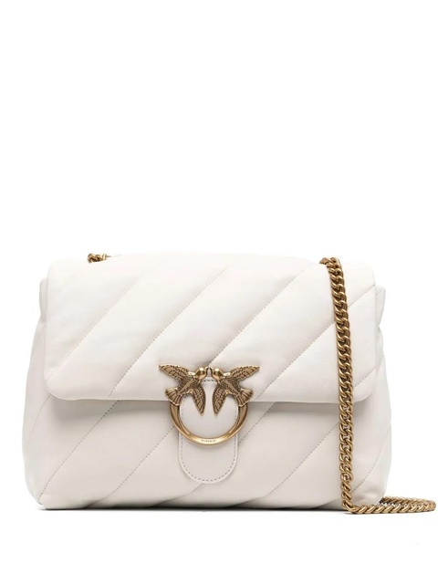 PINKO large Love puffer crossbody bag - White - zdjęcie produktu nr 1