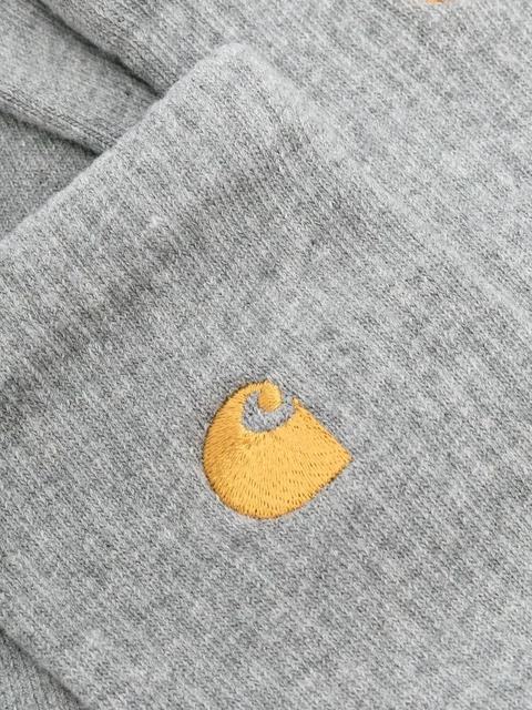 Carhartt WIP embroidered-logo ribbed socks - Grey - zdjęcie produktu nr 2