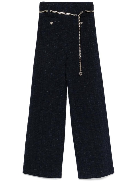 Maje chain-belt trousers - Blue - zdjęcie produktu nr 1