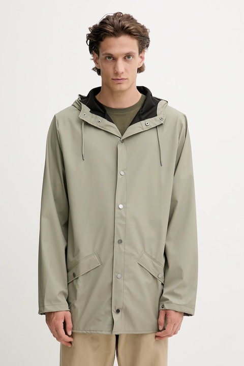 Rains kurtka 12010 Jacket kolor zielony przejściowa 12010 - zdjęcie produktu nr 1