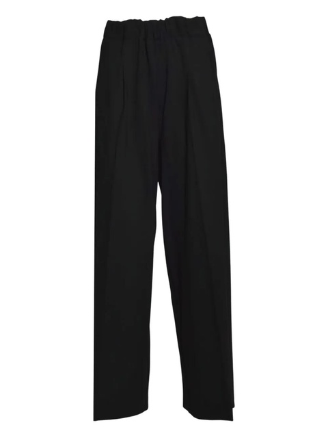 SOLOTRE elastic-waist trousers - Black - zdjęcie produktu nr 1