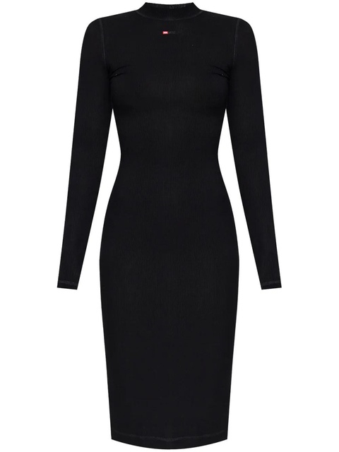Diesel D-Mokky-Ls-Microdiv midi dress - Black - zdjęcie produktu nr 1