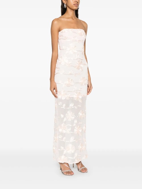 ROTATE BIRGER CHRISTENSEN floral-mesh maxi dress - Pink - zdjęcie produktu nr 2