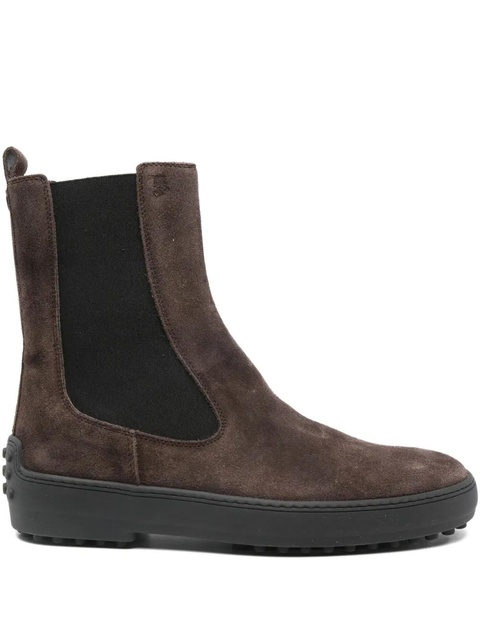 Tod's leather boots - Brown - zdjęcie produktu nr 1