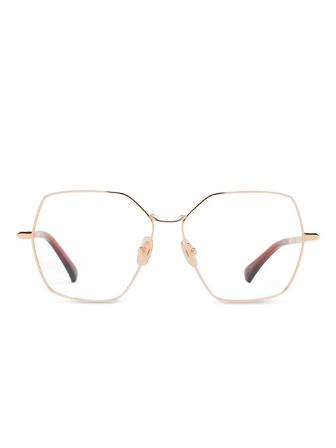 Max Mara Eyewear geometric-frame glasses - Gold - zdjęcie produktu nr 1