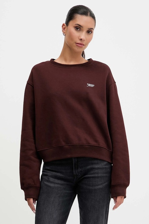 Tommy Jeans bluza damska kolor brązowy gładka DW0DW21961 - zdjęcie produktu nr 1