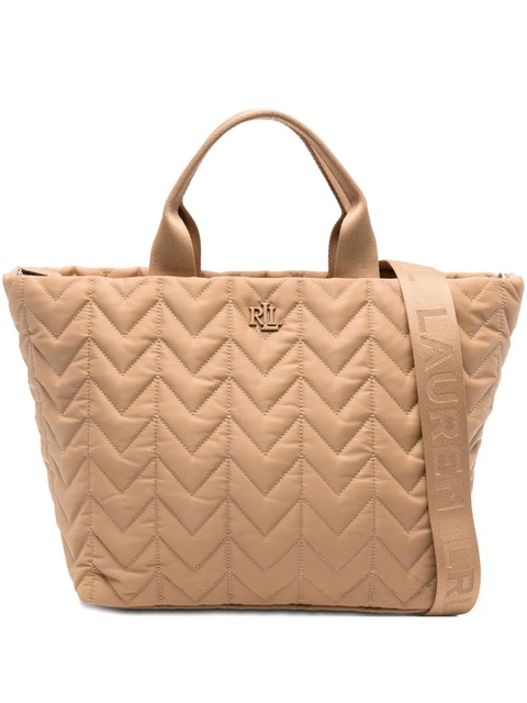 Lauren Ralph Lauren small logo-plaque tote bag - Neutrals - zdjęcie produktu nr 1