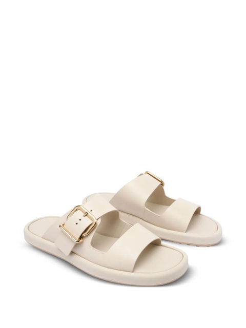 Tod's double-buckle leather sandals - Neutrals - zdjęcie produktu nr 1