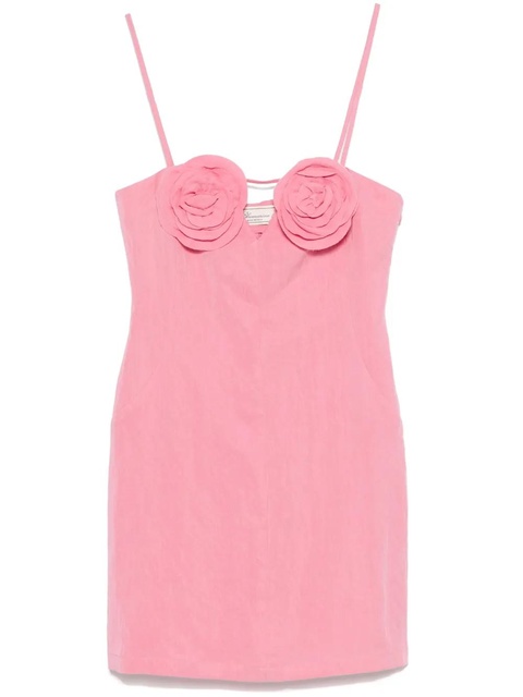 Blumarine floral-appliqué mini dress - Pink - zdjęcie produktu nr 1