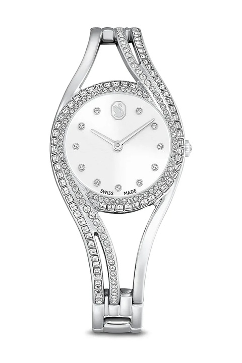 Swarovski zegarek HYPERBOLA damski kolor srebrny 5689432 - zdjęcie produktu nr 1