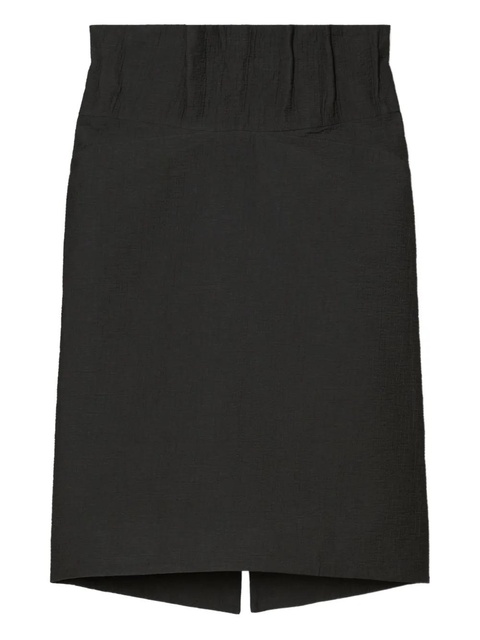 Tory Burch asymmetrical midi skirt - Black - zdjęcie produktu nr 1