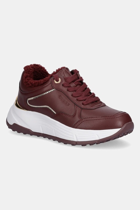 Guess sneakersy FARREA damskie kolor bordowy FLFRRE ELE12 - zdjęcie produktu nr 1