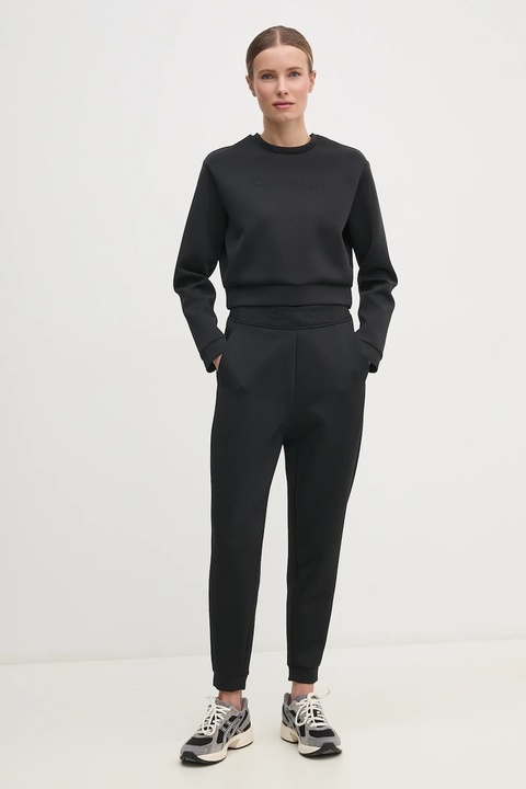 Calvin Klein Performance bluza treningowa kolor czarny gładka LVGWS5W305 - zdjęcie produktu nr 2