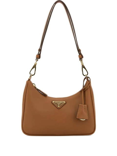 Prada leather shoulder bag - Brown - zdjęcie produktu nr 1