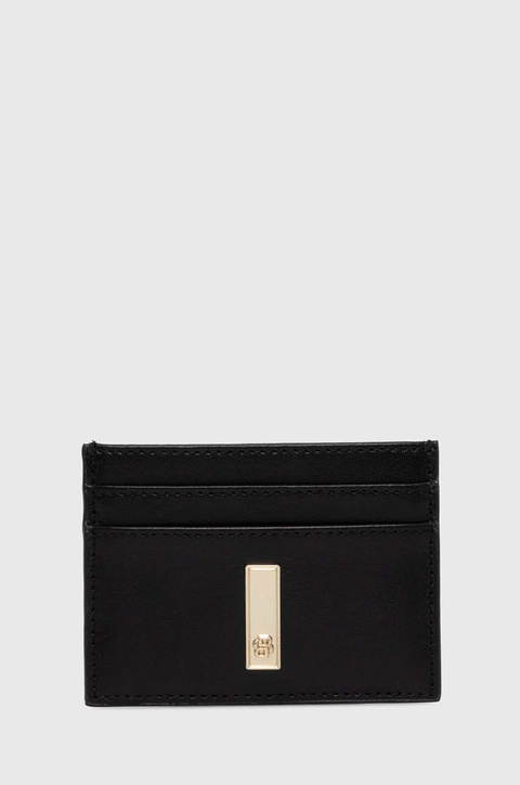 BOSS etui na karty skórzane kolor czarny 50523660 - zdjęcie produktu nr 1