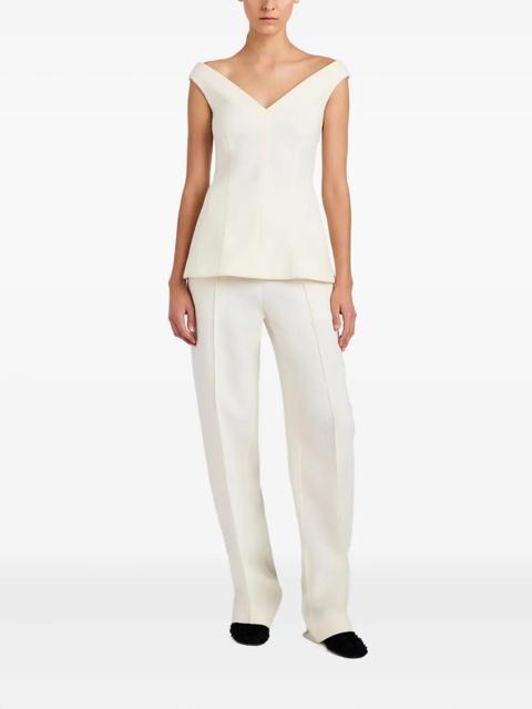 Proenza Schouler Zee concealed-fastening trousers - White - zdjęcie produktu nr 2
