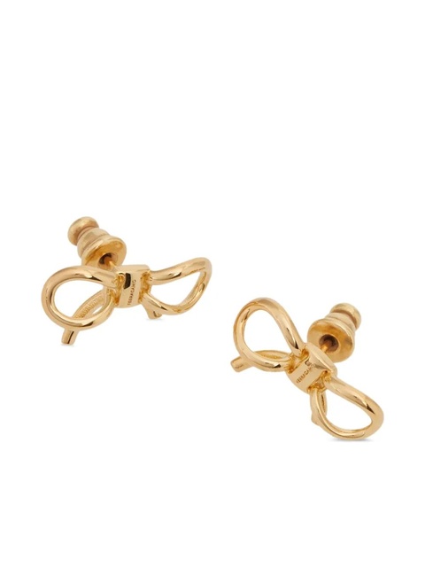 Ferragamo bow-stud earrings - Gold - zdjęcie produktu nr 2