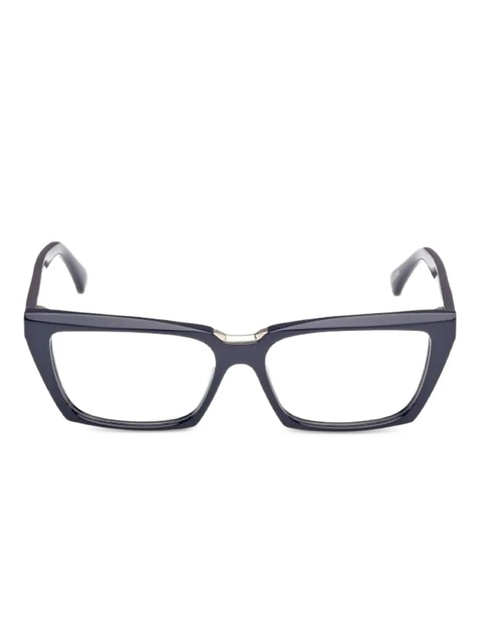 Max Mara Eyewear geometric-framed glasses - Blue - zdjęcie produktu nr 1