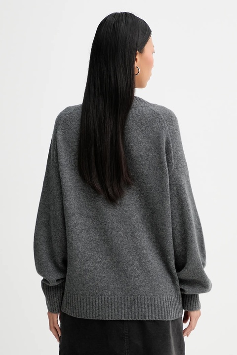 Marc O'Polo sweter z dodatkiem wełny damski kolor szary 510609060235 - zdjęcie produktu nr 2