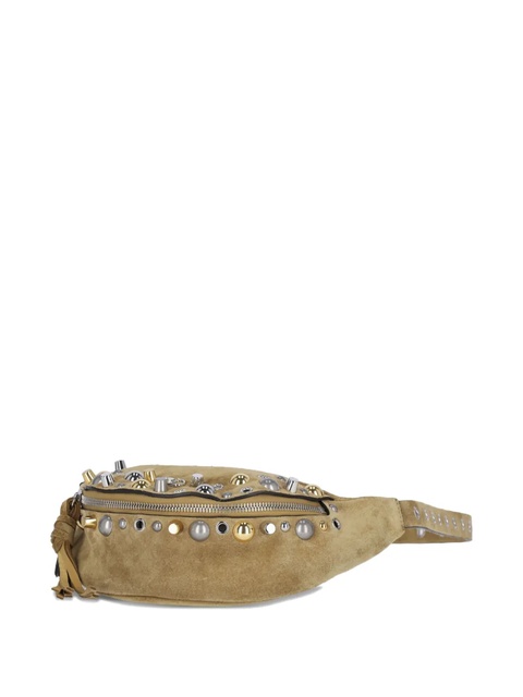Valentino Garavani embellished suede belt bag - Neutrals - zdjęcie produktu nr 1