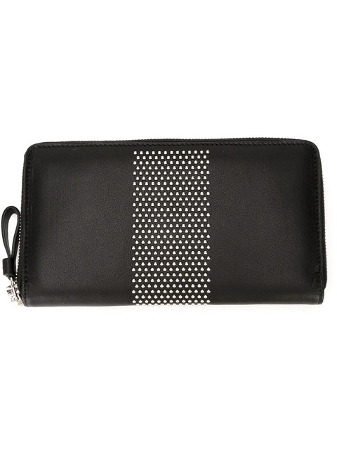 Alexander McQueen studded zip around wallet - Black - zdjęcie produktu nr 1