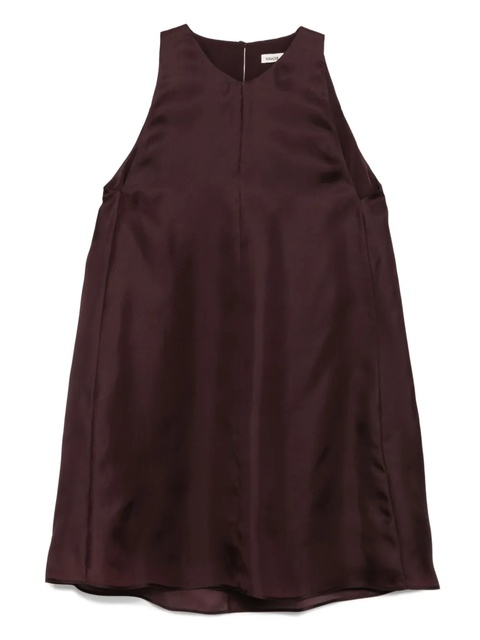 KHAITE Clay sleeveless silk dress - Red - zdjęcie produktu nr 1