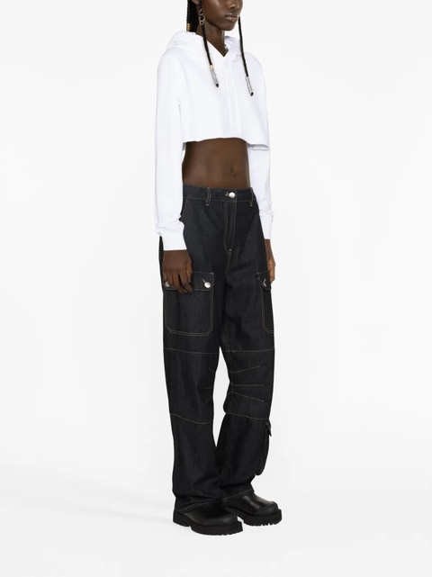 Givenchy cropped cotton hoodie - White - zdjęcie produktu nr 2