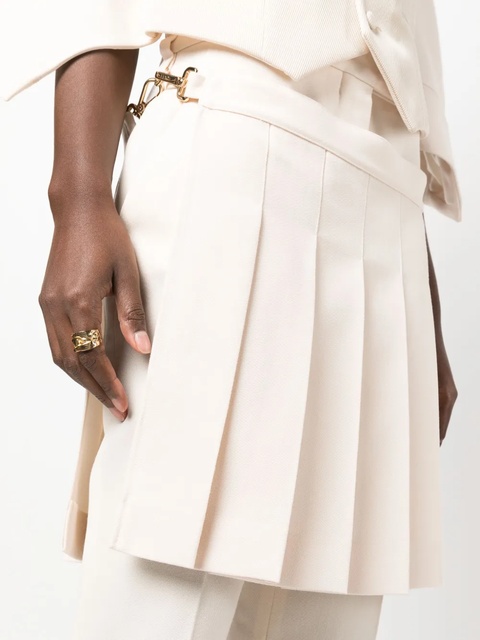 FENDI layered virgin-wool trousers - Pink - zdjęcie produktu nr 2