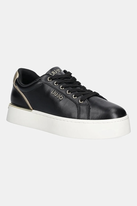 Liu Jo sneakersy skórzane PRETTY 06 damskie kolor czarny BF5041PX026S1189 - zdjęcie produktu nr 1